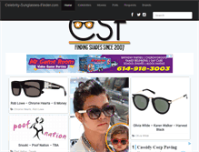 Tablet Screenshot of celebrity-sunglasses-finder.com